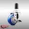 Service Caster 3 Inch 316SS Blue Polyurethane Swivel 1-3/8 Inch Expanding Stem Caster Brake SCC-SS316EX20S314-PPUB-BLUE-TLB-138 - alternate 4